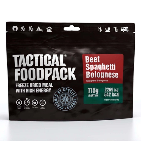 Żywność liofilizowana Tactical Foodpack Spaghetti Bolognese z wołowiną