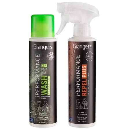 Zestaw do czyszczenia i impregnacji odzieży Granger's Performance Wash & Granger's Performance Repel Plus Spray