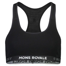 Biustonosz sportowy damski merino Mons Royale Sierra Sports Bra Logo